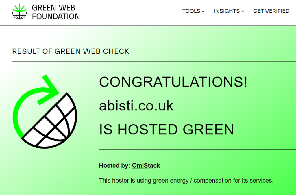 sustainable hosting check